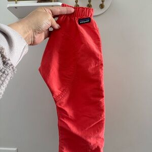 Patagonia Vibrant Red Elastic Waist Pants
